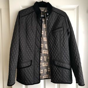 Barbour Black Felt Trimmed Jacket